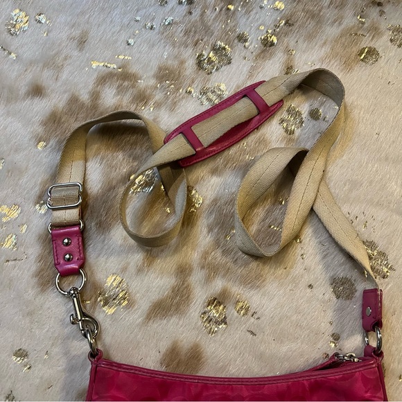 Coach Pink Nylon Crossbody Bag - Picture 8 of 9